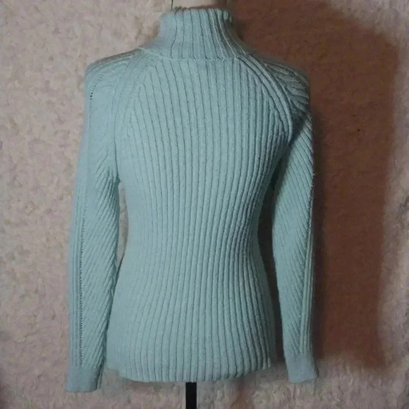Sundance Women’s Agua Cable Knit Turtleneck Sweater Size XS - Picture 4 of 8